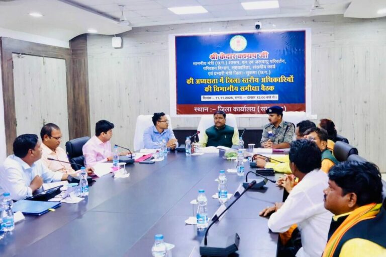 सुकमा के दूरस्थ नियद नेल्ला नार योजना गांवों तक पहुंचे, कोई पात्र हितग्राही न छूटे : वन मंत्री श्री कश्यप..